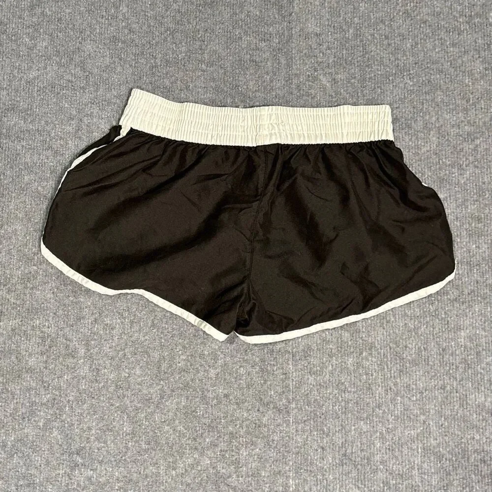 OP Ocean Pacific Black White Dolphin Shorts Size M Retro Y2K Running Swim